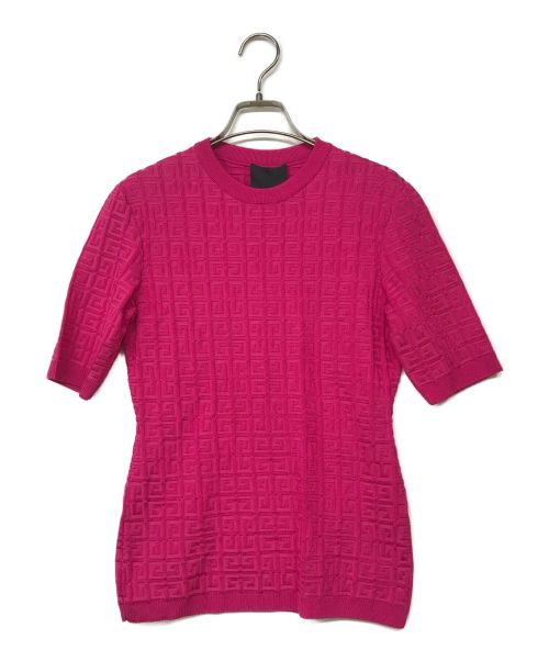 GIVENCHY（ジバンシィ）GIVENCHY (ジバンシィ) 4G ニットセーター ショッキングピンク サイズ:Sの古着・服飾アイテム