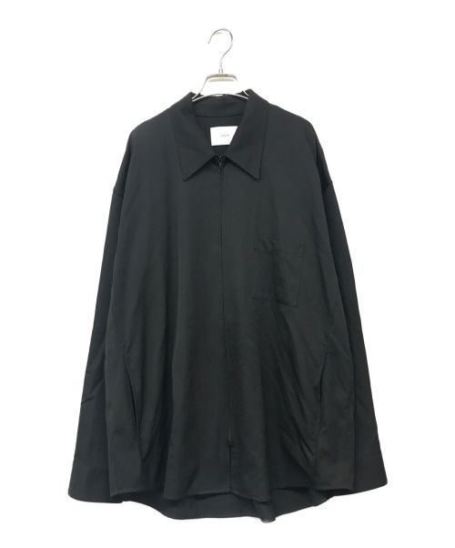 stein（シュタイン）stein (シュタイン) OVERSIZED ZIP SHIRT JACKET/オーバーサイズジップジャケット ブラック サイズ:Lの古着・服飾アイテム