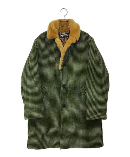 SUPREME（シュプリーム）SUPREME (シュプリーム) fur collar car coat/ファーカラーカーコート グリーン サイズ:Sの古着・服飾アイテム