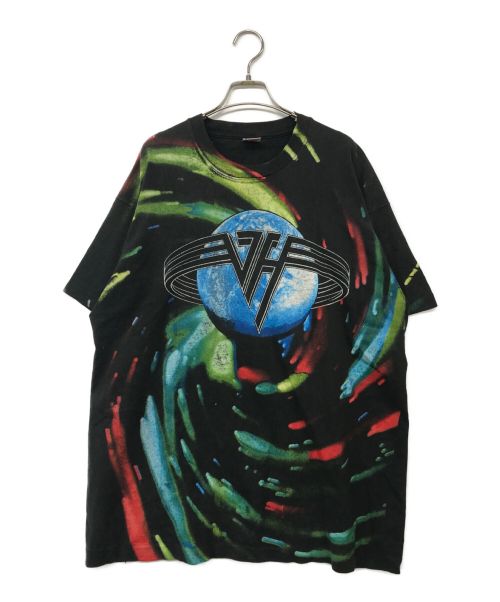 VAN HALEN（ヴァンヘイレン）VAN HALEN (ヴァンヘイレン) WORLD TOUR Tシャツ/ヴァンヘイレンワールドツアーTシャツ ブラック サイズ:XLの古着・服飾アイテム