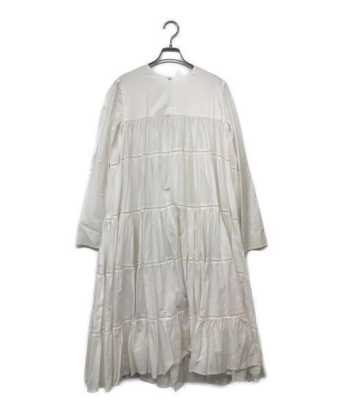 merlette（マーレット）merlette (マーレット) ティアードチュニックドレス ホワイト サイズ:xsの古着・服飾アイテム