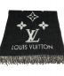 LOUIS VUITTON (ルイ ヴィトン) マフラー ・レイキャビック ブラック×グレー：73800円