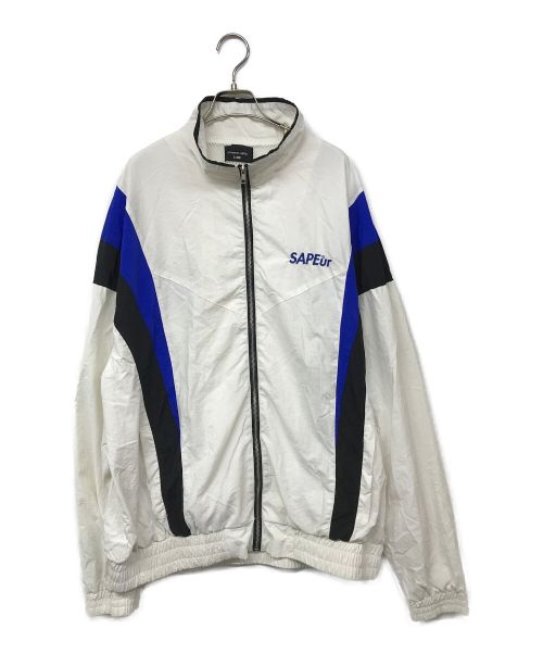 SAPEur（サプール）SAPEur (サプール) ナイロンジャケット ホワイト×ブルー サイズ:XLの古着・服飾アイテム