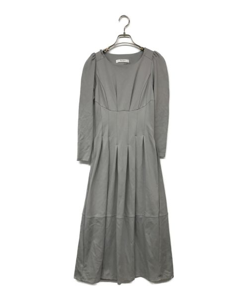 HER LIP TO（ハーリップトゥ）HER LIP TO (ハーリップトゥ) Marylebone Midi Dress/メリルボーンミディドレス グレー サイズ:Mの古着・服飾アイテム