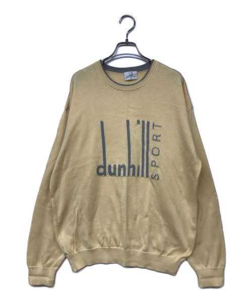 dunhill sport（ダンヒルスポーツ）dunhill sport (ダンヒルスポーツ) ヴィンテージロゴニット イエロー サイズ:Lの古着・服飾アイテム