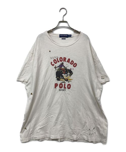 POLO SPORT（ポロスポーツ）POLO SPORT (ポロスポーツ) コロラドプリントTシャツ ホワイト サイズ:XXLの古着・服飾アイテム