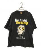 HUMAN MADE×ASAP ROCKYヒューマンメイド×エイサップロッキー）の古着「HUMAN TESTING T-SHIRT/ヒューマンテスティングTシャツ」｜ブラック