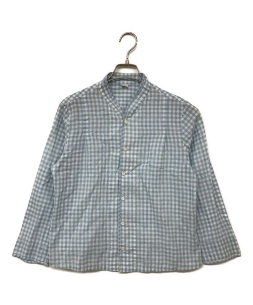 45R（フォーティーファイブアール）45R (フォーティーファイブアール) チェックシャツ ブルー サイズ:2の古着・服飾アイテム