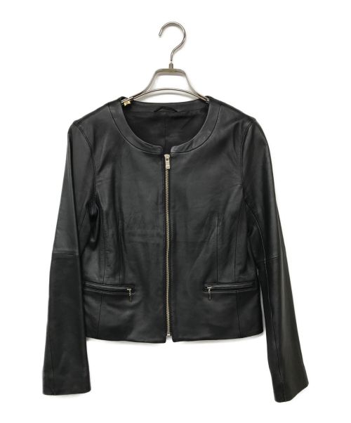 ANAYI（アナイ）ANAYI (アナイ) ラムレザージャケット ブラック サイズ:38の古着・服飾アイテム