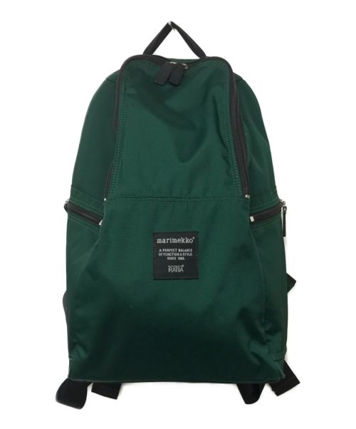 marimekko（マリメッコ）marimekko (マリメッコ) Metro backpack／メトロバックパック グリーンの古着・服飾アイテム