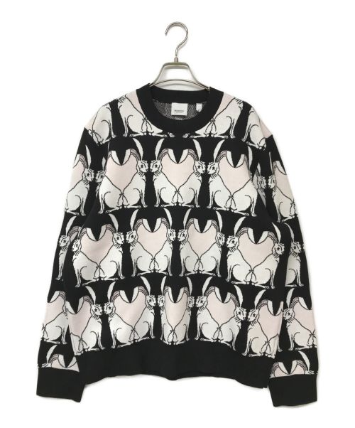 BURBERRY（バーバリー）BURBERRY (バーバリー) Knit Rabbit Sweater/ニットラビットセーター ブラック サイズ:Mの古着・服飾アイテム
