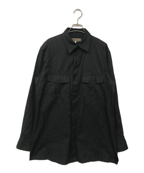 Y's for men（ワイズフォーメン）Y's for men (ワイズフォーメン) ポケットシャツ ブラック サイズ:3の古着・服飾アイテム