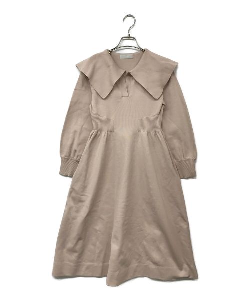 CELFORD（セルフォード）CELFORD (セルフォード) 衿付ホールガーメント  ワンピース ピンク サイズ:36の古着・服飾アイテム