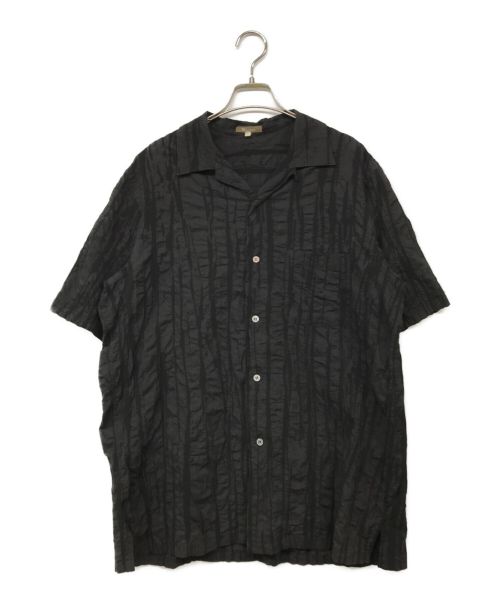 Y's for men（ワイズフォーメン）Y's for men (ワイズフォーメン) シワ加工オープンカラーシャツ ブラック サイズ:3の古着・服飾アイテム