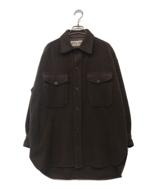 INSCRIRE（アンスクリア）INSCRIRE (アンスクリア) シャツジャケット ブラウン サイズ:Freeの古着・服飾アイテム