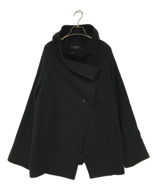 Y's（ワイズ）Y's (ワイズ) 変形デザインコート ブラック サイズ:2の古着・服飾アイテム