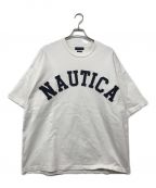 NAUTICAノーティカ）の古着「アーチロゴショートスリーブTシャツ」｜ホワイト