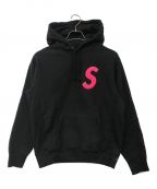 SUPREMEシュプリーム）の古着「S logo hooded/Sロゴフーデッド」｜ブラック