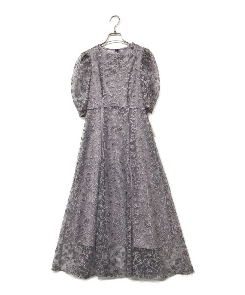 Lily Brown（リリーブラウン）Lily Brown (リリーブラウン) チュール刺繍ドレス パープル サイズ:1の古着・服飾アイテム