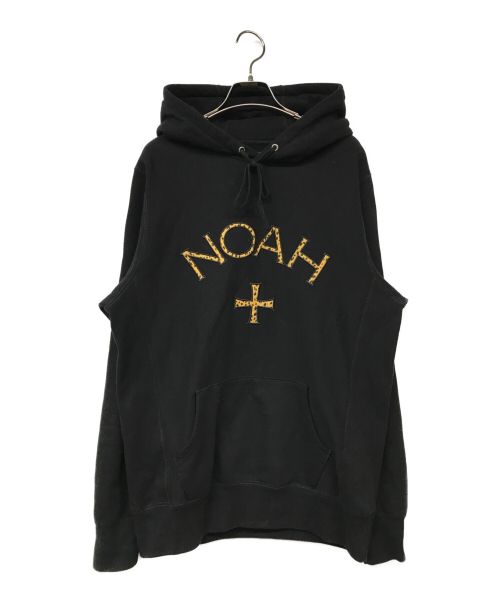 Noah（ノア）Noah (ノア) cheetah logo hoodie ブラック サイズ:Mの古着・服飾アイテム
