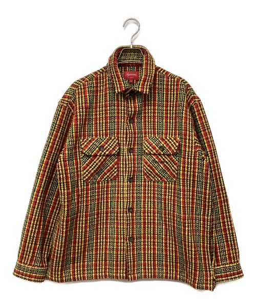 SUPREME（シュプリーム）SUPREME (シュプリーム) Heavy Flannel Shirt/ヘビーフランネルシャツ レッド×イエロー サイズ:Mの古着・服飾アイテム