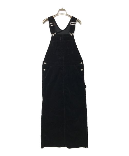 UNION LAUNCH（ユニオンランチ）UNION LAUNCH (ユニオンランチ) コーデュロイオーバーオール ブラック サイズ:XSの古着・服飾アイテム