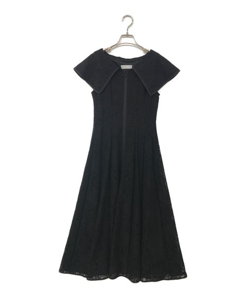 CELFORD（セルフォード）CELFORD (セルフォード) ミラーレースワンピース ブラック サイズ:36の古着・服飾アイテム