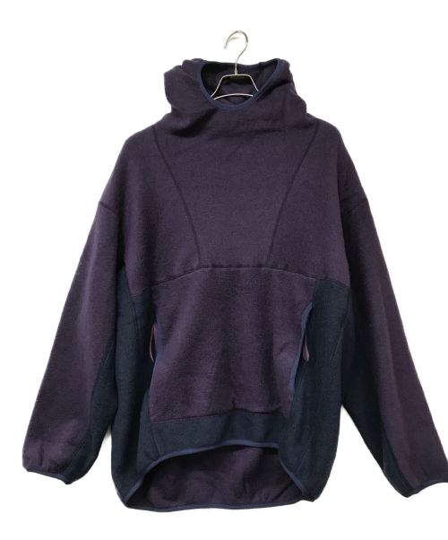 Graphpaper（グラフペーパー）Graphpaper (グラフペーパー) Wool Fleece Hoodie パープル サイズ:Mの古着・服飾アイテム