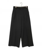 M TO Rムウトアール）の古着「DOUBLETUCK WIDE PANTS」｜ブラック