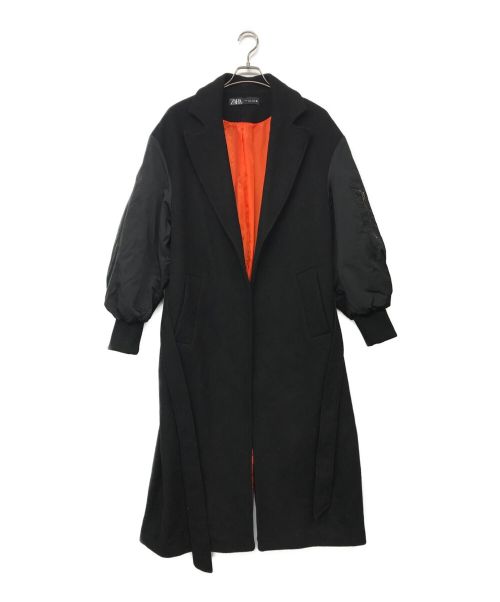 ZARA（ザラ）ZARA (ザラ) MANTECO (マンテコ) マッチングボンバーコート ブラック サイズ:Ｓの古着・服飾アイテム