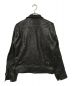 Stewart Leather Jacket. (スチュワートレザージャケット) レザージャケット ブラック サイズ:M：8000円