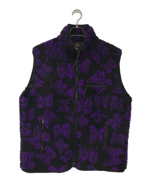 Needles（ニードルズ）Needles (ニードルズ) Boa Fleece Vest パープル×ブラック サイズ:XLの古着・服飾アイテム