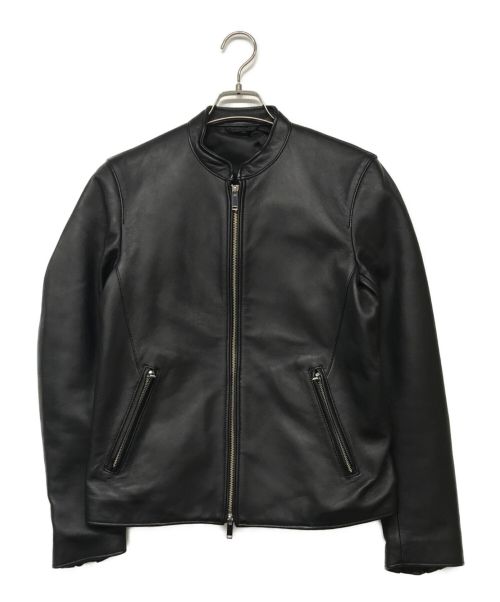 STUDIOUS（ステュディオス）STUDIOUS (ステュディオス) シングルライダースジャケット ブラック サイズ:2　　　　　　　　　　　　　　　　　　　　　　　　　　　　　　　　　　の古着・服飾アイテム