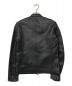STUDIOUS (ステュディオス) シングルライダースジャケット ブラック サイズ:2　　　　　　　　　　　　　　　　　　　　　　　　　　　　　　　　　　：6000円