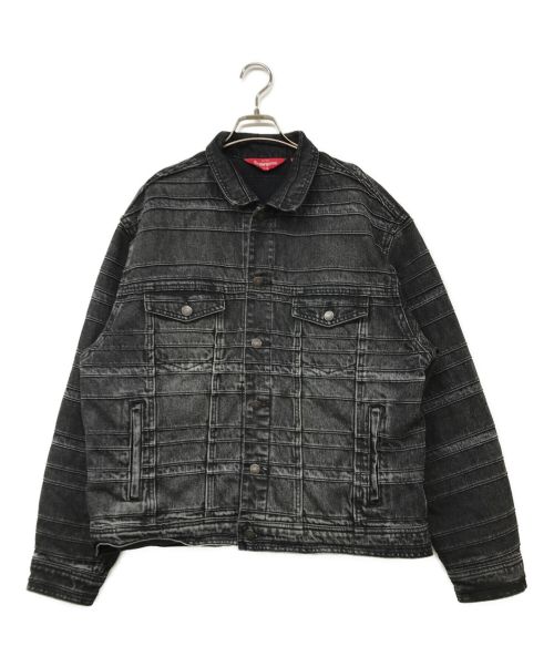 SUPREME（シュプリーム）SUPREME (シュプリーム) Layered Denim Trucker Jacket ブラック サイズ:Lの古着・服飾アイテム