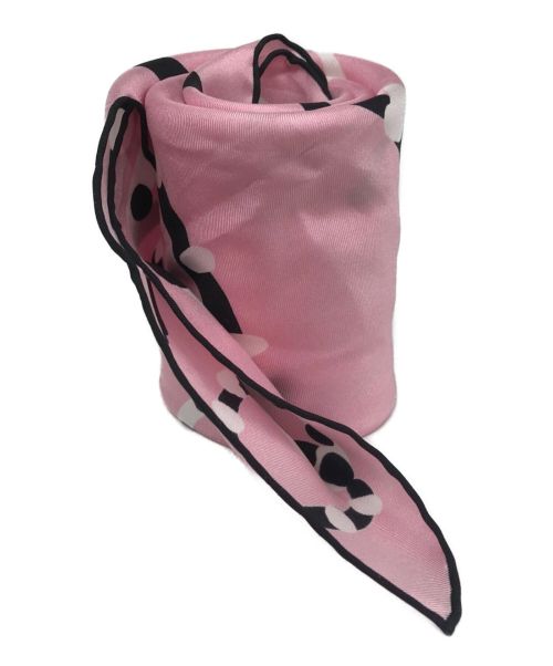 CHANEL（シャネル）CHANEL (シャネル) ココマークシルクスカーフ ピンクの古着・服飾アイテム