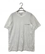 COMME des GARCONS SHIRTコムデギャルソンシャツ）の古着「胸ロゴ半袖Tシャツ」｜ホワイト