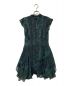 ALL SAINTS (オールセインツ) FLEUR ZIGGY DRESS ブラック×グリーン サイズ:4：8000円