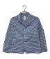 45R（フォーティーファイブアール）の古着「薄オックスギンガムのシャツジャケット」｜ブルー