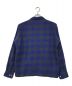 Lanerossi (ラネロッシ) シャドーチェックシャツ ブルー サイズ:L16-161/2：17000円