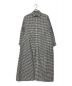 45R（フォーティーファイブアール）の古着「薄オックスギンガムのシャツドレス」｜ブラック×ホワイト