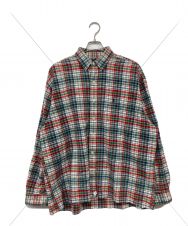 POLO RALPH LAUREN (ポロ・ラルフローレン) The Big Shirt チェックシャツ レッド×グリーン サイズ:L