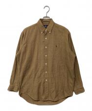 RALPH LAUREN (ラルフローレン) チェックBDシャツ ブラウン サイズ:M