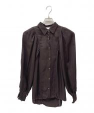 Uttrykk (ユートリーク) Rayon Twill  Stack Sleeve Shirt ブラウン サイズ:ONE