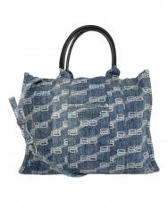 BALENCIAGA (バレンシアガ) HARDWARE TOTE / ハードウェア トートバッグ ブルー ネイビー