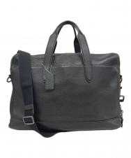 COACH (コーチ) シボレザーブリーフケース ブラック