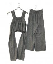 Her lip to (ハーリップトゥ) Tweed Fringed Summer Set  セットアップパンツ グレー サイズ:Ｍ