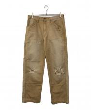 LEVI'S (リーバイス) ダブルニーペインターパンツ ベージュ サイズ:W32L30