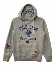 POLO COUNTRY (ポロカントリー) POLO BEAR プリント プルオーバーパーカー グレー サイズ:XS