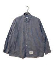 WTAPS (ダブルタップス) BD 02 / LS / COTTON. BROADCLOTH. TEXTILE. PROTECT ボタンダウンシャツ ネイビー サイズ:2